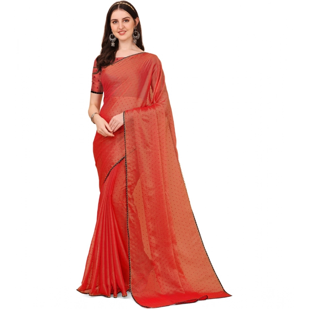 53926358428_1a890c5edf_o_d-1000x1000-1.webp Women's Silk Blend Embellished Saree With Unstitched Blouse 5.5Mtr (Red) - Image 1