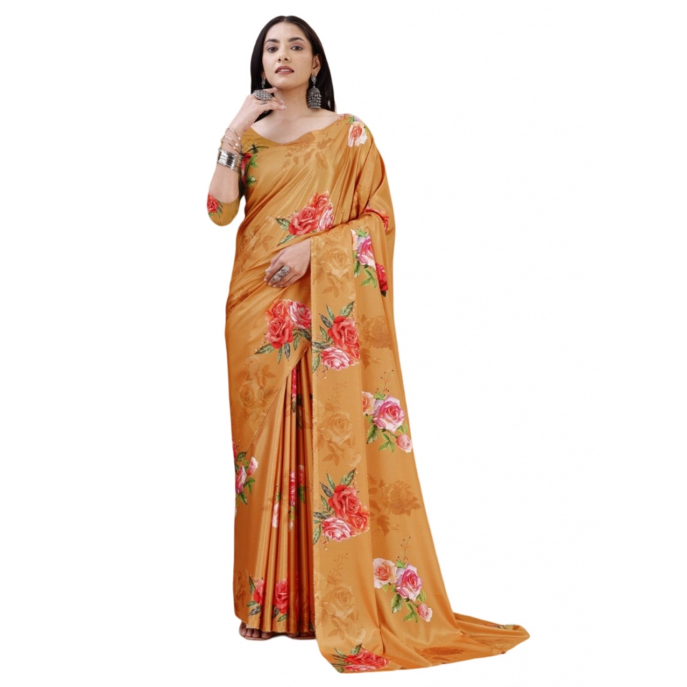 53936584027_767d50a114_o_d-1000x1000-1.webp Women's Crepe Digital Print Saree With Unstitched Blouse 5.5Mtr (Mustard) - Image 1