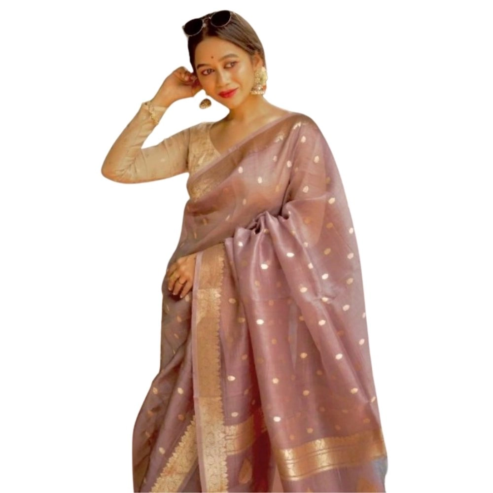 54465973839_d7973a3941_o_d-1000x1000-1.webp Women's Cotton Printed Saree With Unstitched Blouse 5.5Mtr (Rose Gold) - Image 1
