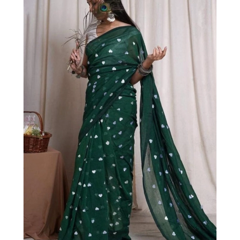 PID-62477-Generic-Women-s-Linen-Printed-Saree-With-Unstitched-Blouse-5-5-Mtr-Green-1-1000x1000-1.webp Women's Linen Printed Saree With Unstitched Blouse 5.5Mtr (Green) - Image 1