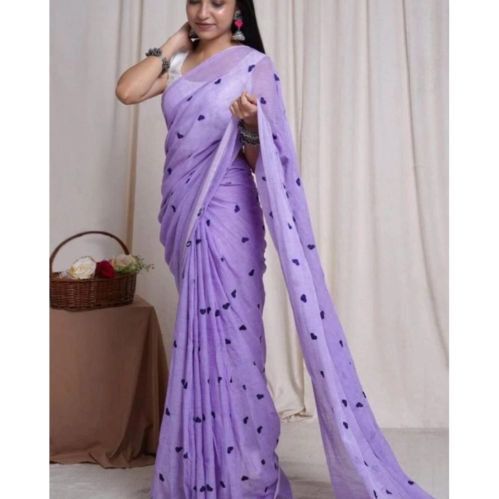 PID-62483-Generic-Women-s-Linen-Printed-Saree-With-Unstitched-Blouse-5-5-Mtr-Purple-1-1000x1000-1.webp Women's Linen Printed Saree With Unstitched Blouse 5.5Mtr (Purple) - Image 1