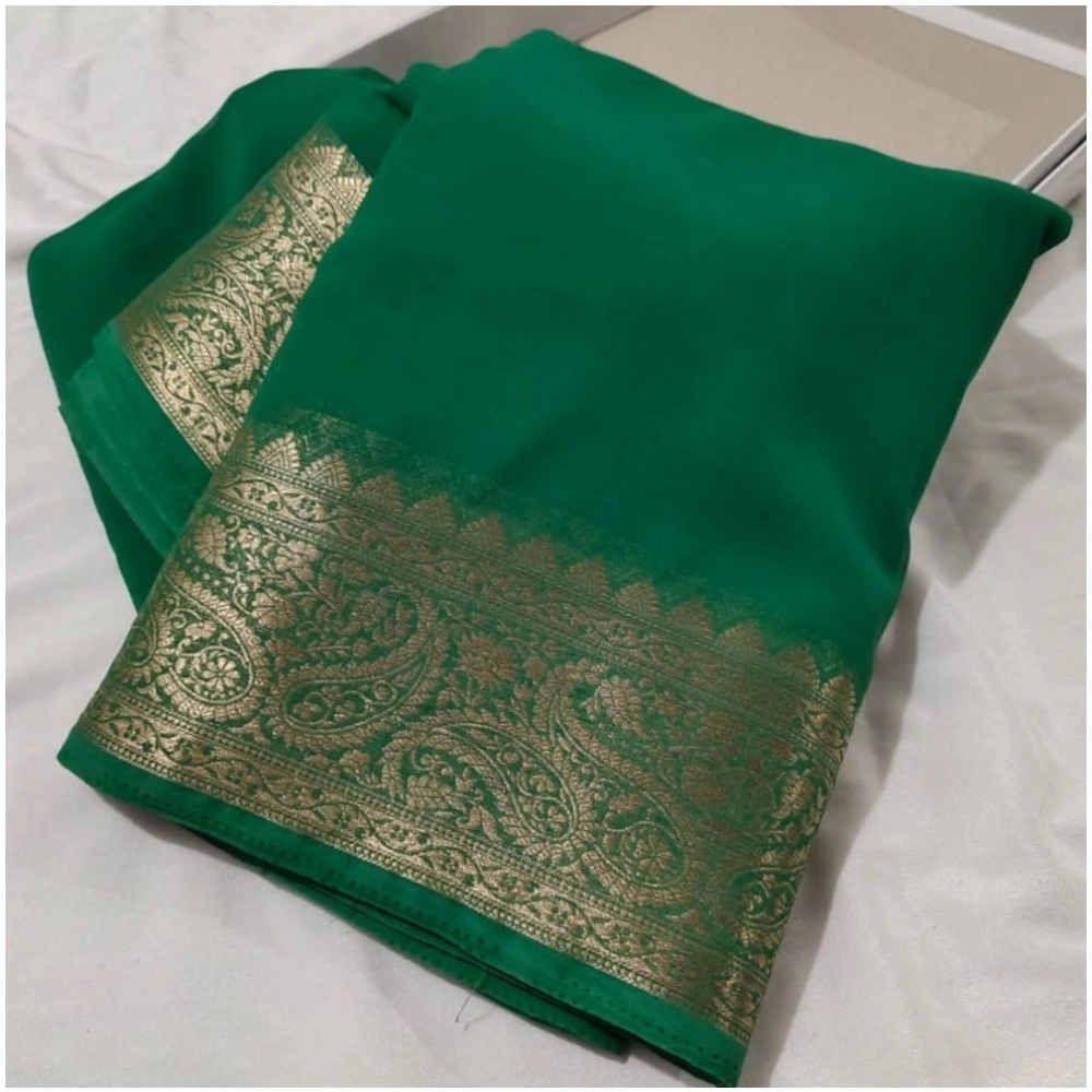 PID-64834-Women-s-Crape-Chit-Pallu-Solid-Saree-With-Unstitched-Blouse-5-5-Mtr-Green-1-1000x1000-1.webp Women's Crepe Chit Pallu Solid Saree With Unstitched Blouse 5.5MtrĀ (Green) - Image 1