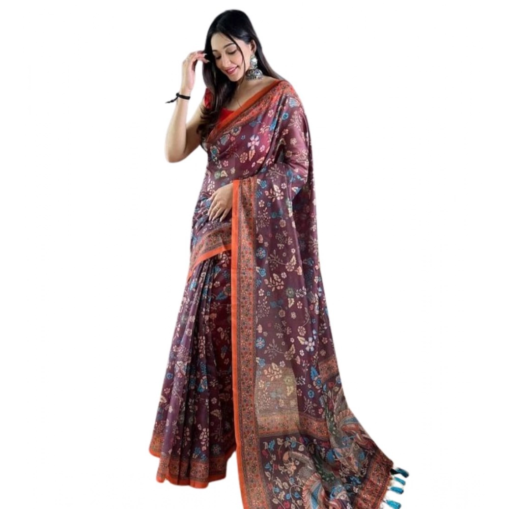PID-65163-Women-s-Linen-Printed-Saree-With-Unstitched-Blouse-5-5-Mtr-Brown-1-1000x1000-1.webp Women's Linen Printed Saree With Unstitched Blouse 5.5MtrĀ (Brown) - Image 1
