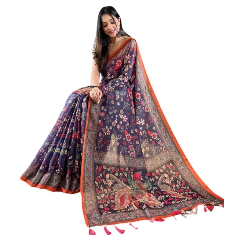 PID-65166-Women-s-Linen-Printed-Saree-With-Unstitched-Blouse-5-5-Mtr-Blue-1-1000x1000-1.webp Women's Linen Printed Saree With Unstitched Blouse 5.5MtrĀ (Blue) - Image 1