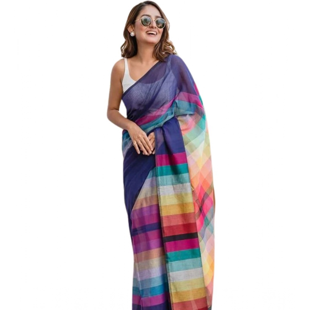 PID-65179-Women-s-Linen-Printed-Saree-With-Unstitched-Blouse-5-5-Mtr-Navy-1-1000x1000-1.webp Women's Linen Printed Saree With Unstitched Blouse 5.5MtrĀ (Navy) - Image 1