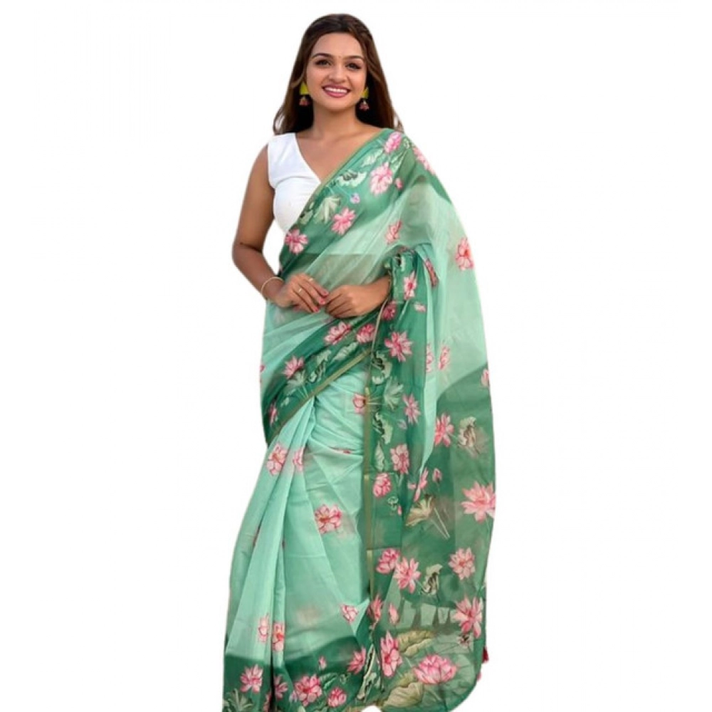 PID-65200-Women-s-Linen-Printed-Saree-With-Unstitched-Blouse-5-5-Mtr-Green-1-1000x1000-1.webp Women's Linen Printed Saree With Unstitched Blouse 5.5MtrĀ (Green) - Image 1