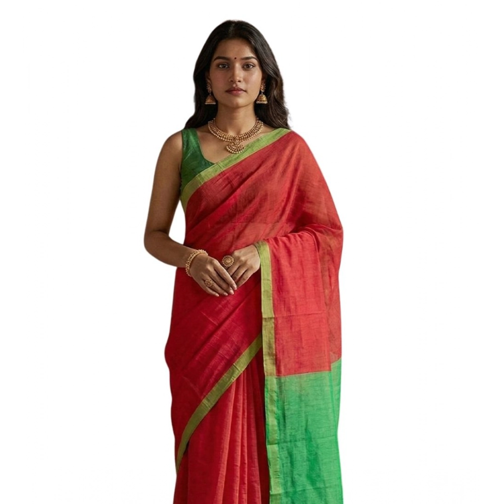 PID-65228-Women-s-Cotton-Printed-Saree-With-Unstitched-Blouse-5-5-Mtr-Pink-1-1000x1000-1.webp Women's Cotton Printed Saree With Unstitched Blouse 5.5Mtr (Red) - Image 1
