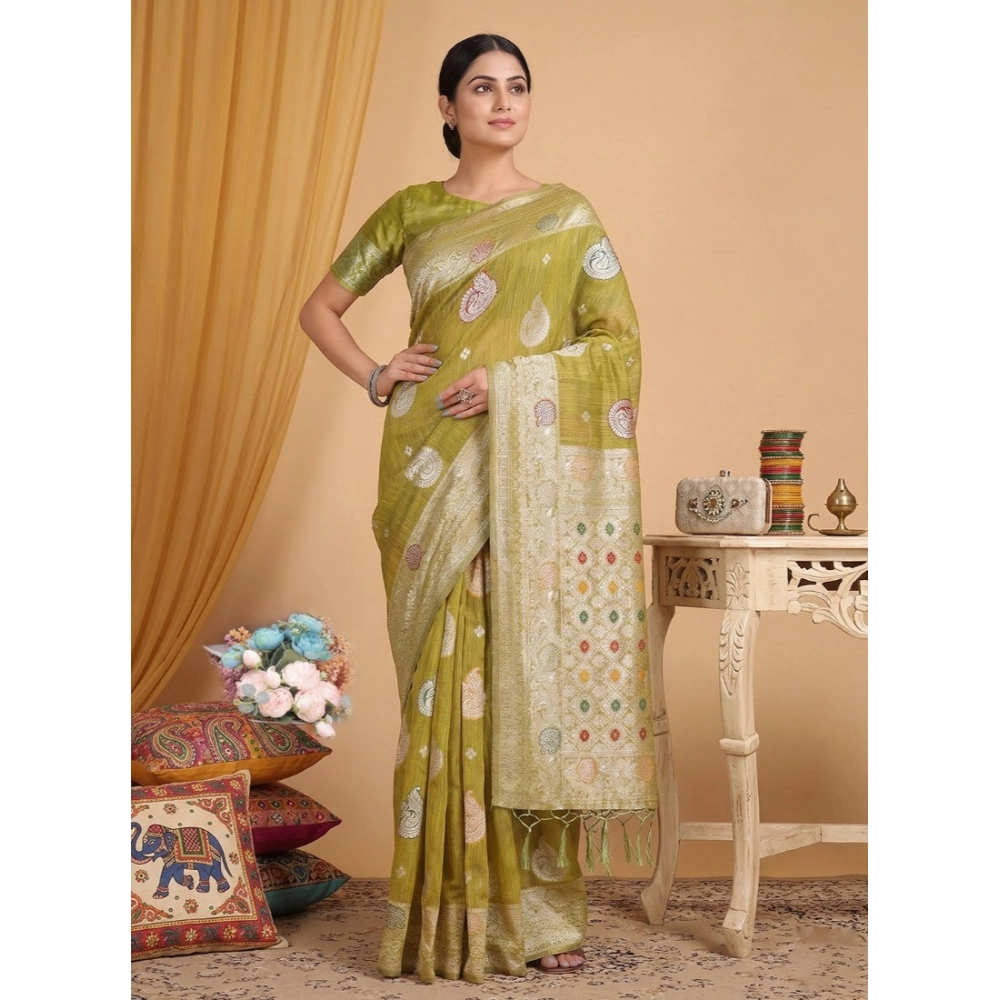 PID-67032-Women-s-Linen-Cotton-Printed-Saree-With-Unstitched-Blouse-5-5-Mtr-Mustrad-1-1000x1000-1.webp Women's Linen Cotton Printed Saree With Unstitched Blouse 5.5Mtr (Mustard) - Image 1