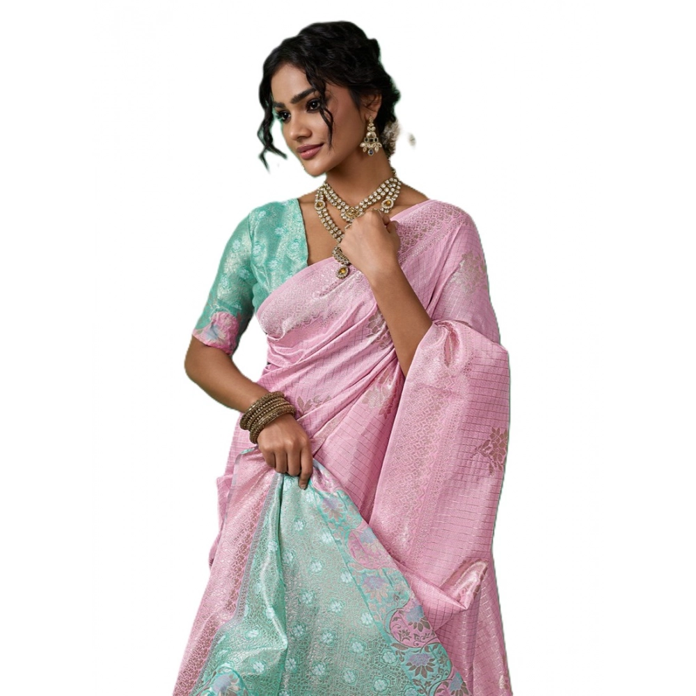 PID-67042-Women-s-Linen-Cotton-Printed-Saree-With-Unstitched-Blouse-5-5-Mtr-Pink-1-1000x1000-1.webp Women's Linen Cotton Printed Saree With Unstitched Blouse 5.5Mtr (Pastel Pink) - Image 1