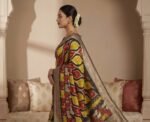 Women's Art Silk Kalamkari Printed Saree With Unstitched Blouse - 5.5 Mtr (Multicolor) - Image 4